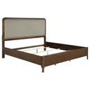  Coaster Furniture Maderia 223321Q 57-inch Upholstered Queen Panel Bed - Walnut IMAGE 1