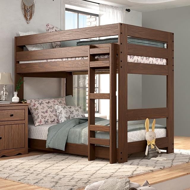 Furniture of America Melitta AM-BK300MH Twin Bunk Bed IMAGE 1