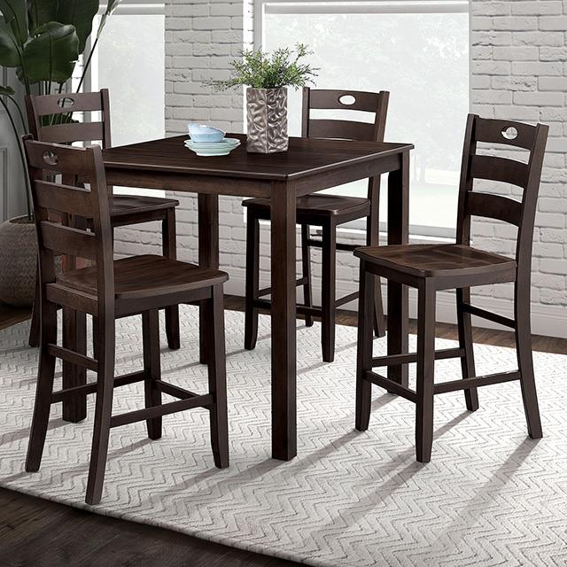 Furniture of America Lubbock FM3419EX-PT-5PK 6 pc Counter Height Table Set IMAGE 1