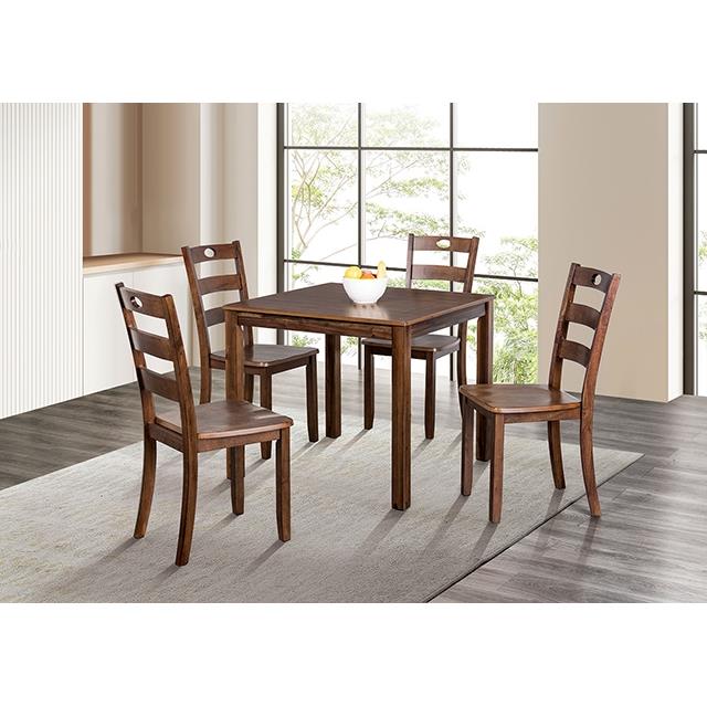 Furniture of America Lubbock FM3419WN-T-5PK 6 pc Dining Table Set IMAGE 2