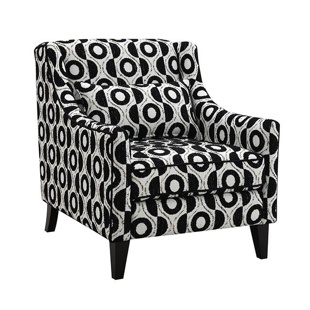 Furniture of America Viviani FM61007BK-CH-PT Accent Chair IMAGE 2