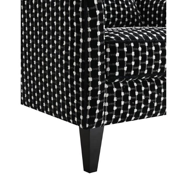 Furniture of America Viviani FM61007BK-CH-SQ Accent Chair w/ 1 Kidney IMAGE 3