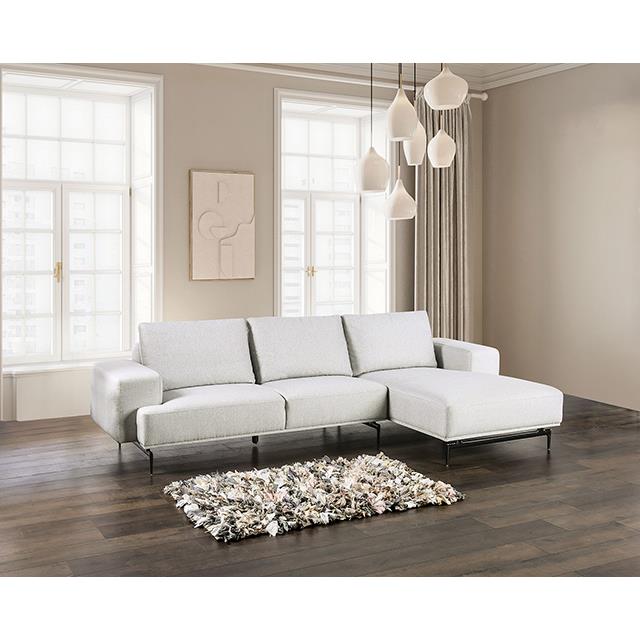 Furniture of America Baerum FM63006LG-SECT-R Sectional, Right Chaise IMAGE 2