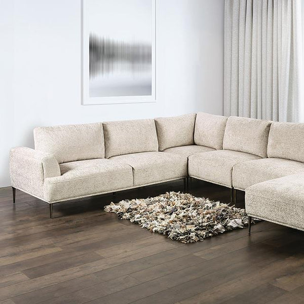 Furniture of America Gladbach FM63007LB-SECT-J J-Shaped Sectional IMAGE 1