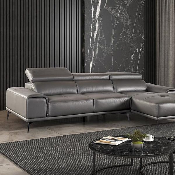 Furniture of America Vadso FM69005DG-SECT-R Sectional, Right Chaise IMAGE 1