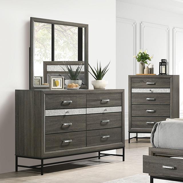 Furniture of America Voleta FM7212GY-D Dresser IMAGE 1