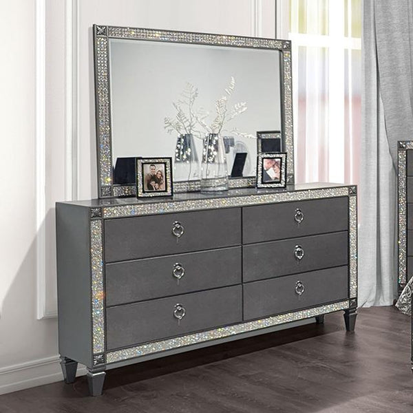 Furniture of America Lyanne FM7240GY-D Dresser IMAGE 1