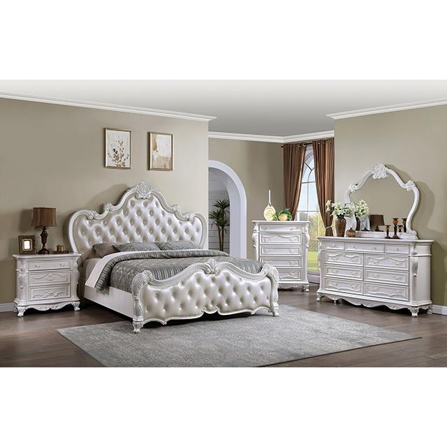 Furniture of America Ventresca FM7635WH-Q Queen Bed IMAGE 2