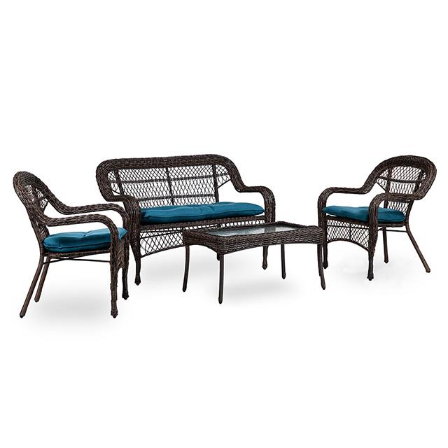 Furniture of America Oliveri LA-L008DT-4PC 5 pc Outdoor Set IMAGE 1