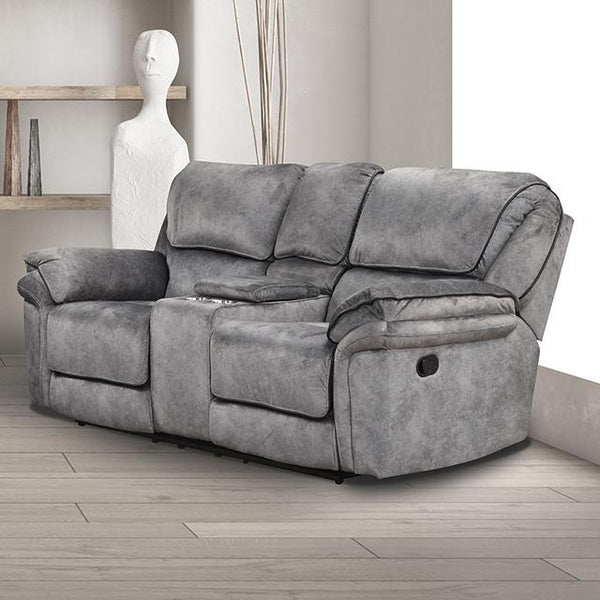 Furniture of America NX6002GY-LV Manual Loveseat IMAGE 1