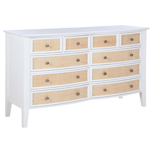 Coaster Furniture Bexhill 223473 10-Drawer Dresser Cabinet - White IMAGE 1