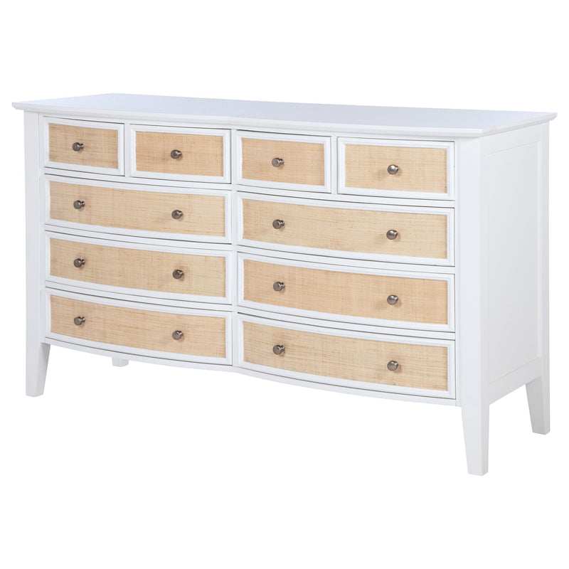 Coaster Furniture Bexhill 223473 10-Drawer Dresser Cabinet - White IMAGE 3