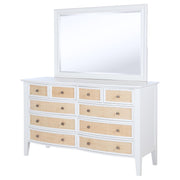 Coaster Furniture Bexhill 223473M 10-Drawer Dresser and Mirror - White IMAGE 3