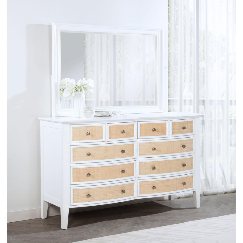 Coaster Furniture Bexhill 223473M 10-Drawer Dresser and Mirror - White IMAGE 9