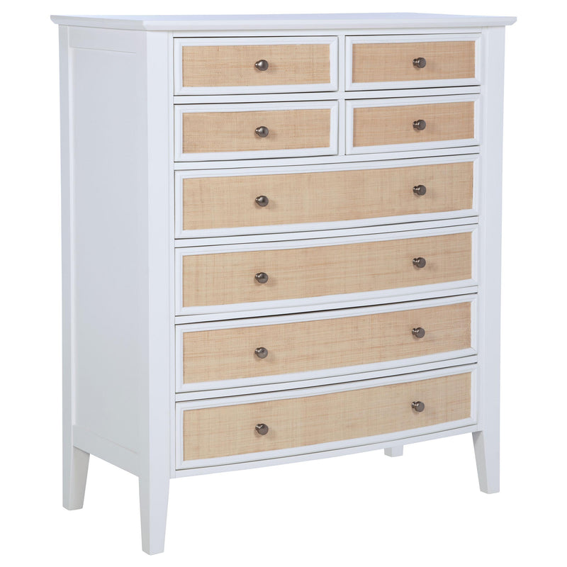 Coaster Furniture Bexhill 223475 8-Drawer Chest of Drawers - White IMAGE 1