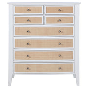Coaster Furniture Bexhill 223475 8-Drawer Chest of Drawers - White IMAGE 2