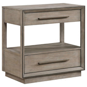 Coaster Furniture Durango 223272 2-Drawer Nightstand Bedside Table - Taupe Oak IMAGE 1