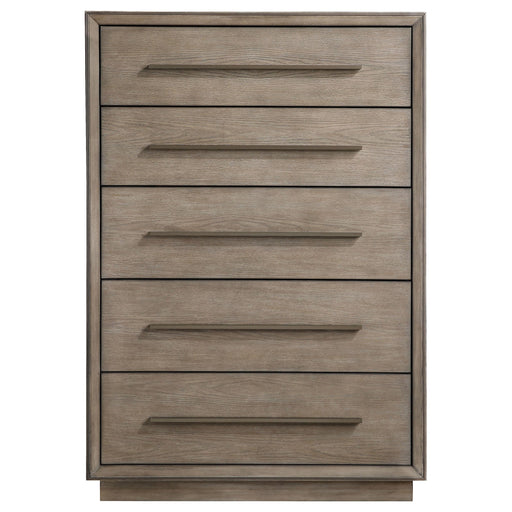  Coaster Furniture Durango 223275 5-Drawer Bedroom Chest - Taupe Oak IMAGE 2