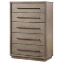  Coaster Furniture Durango 223275 5-Drawer Bedroom Chest - Taupe Oak IMAGE 3