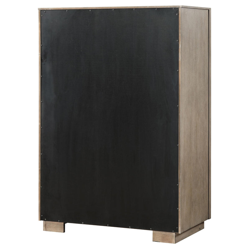 Coaster Furniture Durango 223275 5-Drawer Bedroom Chest - Taupe Oak IMAGE 7