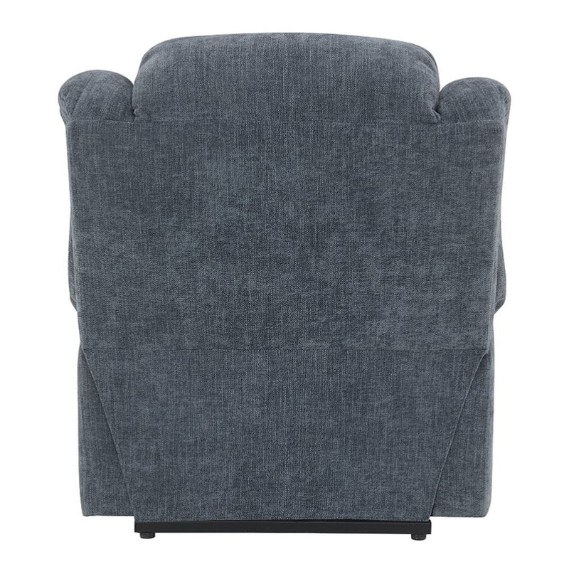 Omarion - Power Recliner With Lift, Heating & Massage - Blue Chenille