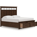 Signature Design by Ashley Taffenbrook B849B4 King Panel Storage Bed IMAGE 2