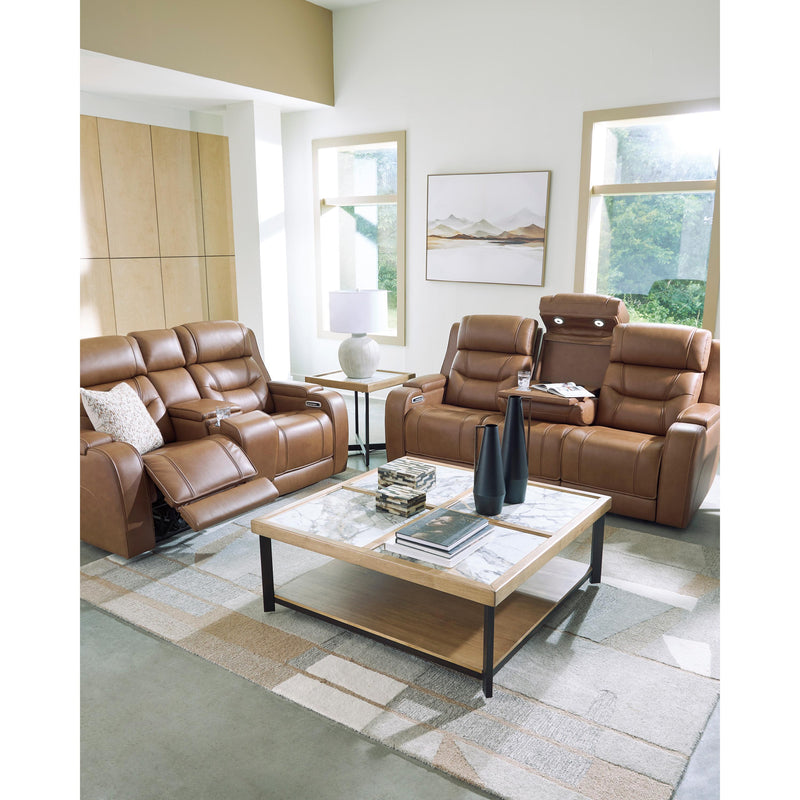 Signature Design by Ashley Knightington PCU1160018A Power Reclining Loveseat Audio Console IMAGE 12