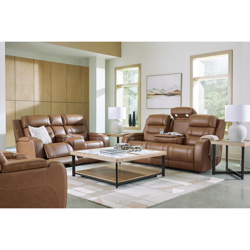 Signature Design by Ashley Knightington PCU1160018A Power Reclining Loveseat Audio Console IMAGE 18