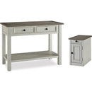 Signature Design by Ashley Bolanburg T637T7 Sofa Table and Chair Side End Table IMAGE 1