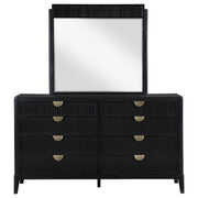 Coaster Furniture Brookmead 224713M 8-Drawer Dresser with Mirror - Black IMAGE 2
