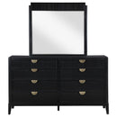 Coaster Furniture Brookmead 224713M 8-Drawer Dresser with Mirror - Black IMAGE 2