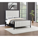  Coaster Furniture Brookmead 224710Q 60-inch Upholstered Queen Bed - Black IMAGE 4