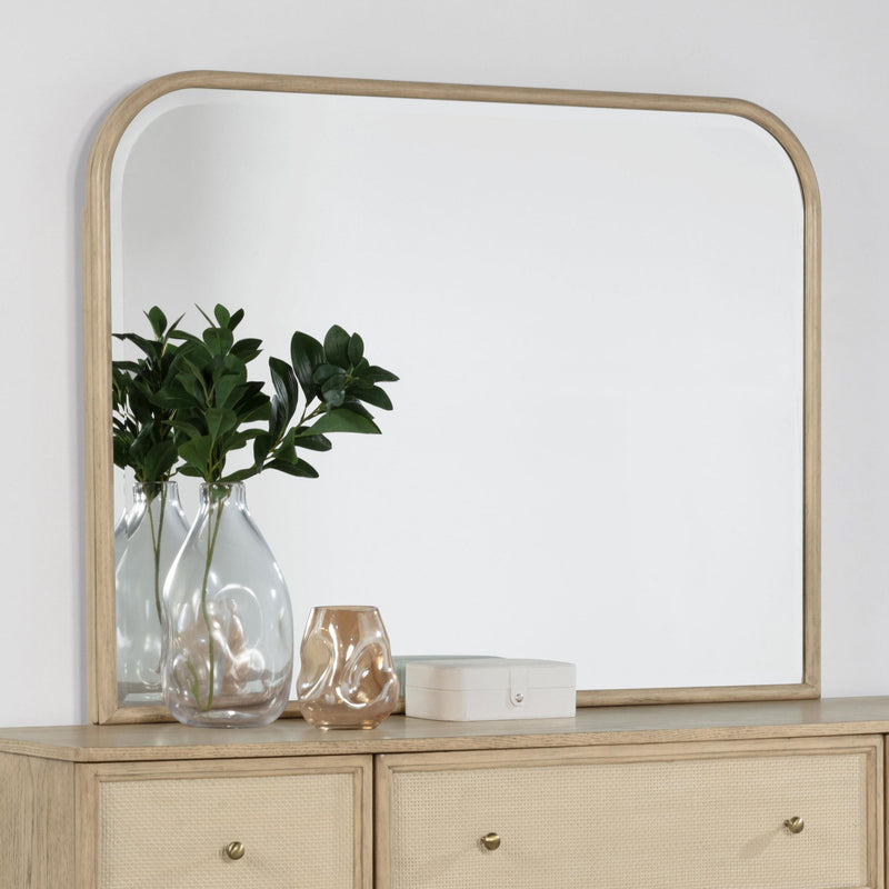  Coaster Furniture Kailani 225044 Dresser Mirror - Beige Oak IMAGE 3