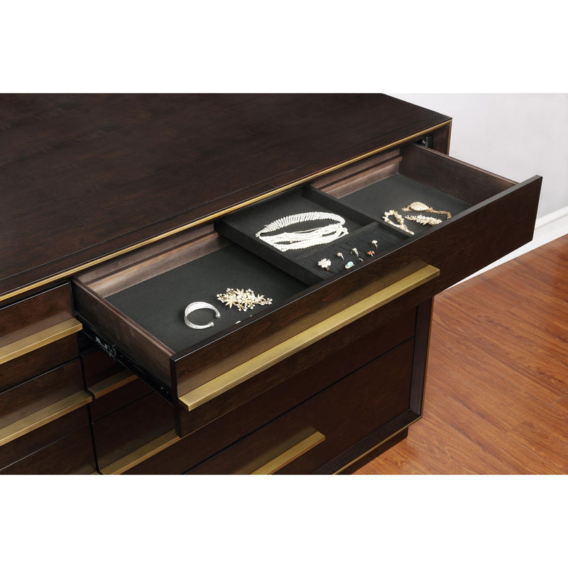  Coaster Furniture Durango 223263M 8-Drawer Dresser with Mirror - Smoked Peppercorn IMAGE 13
