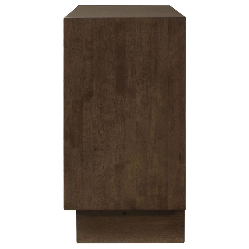  Coaster Furniture Glenwood 225013 6-Drawer Dresser Cabinet - Warm Brown IMAGE 4