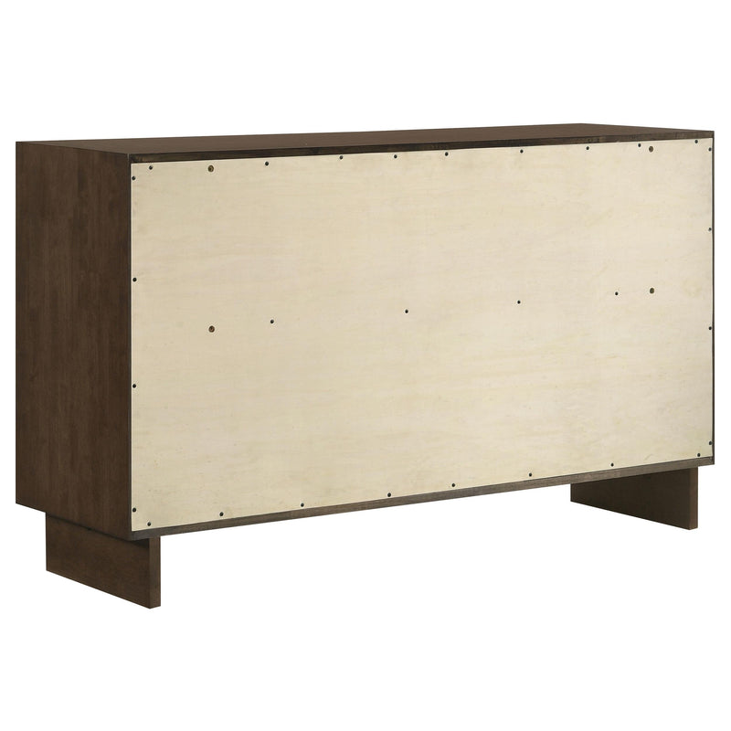  Coaster Furniture Glenwood 225013 6-Drawer Dresser Cabinet - Warm Brown IMAGE 5