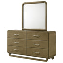 Coaster Furniture Amsbury 224273M 6-Drawer Dresser and Mirror - Nutmeg IMAGE 3
