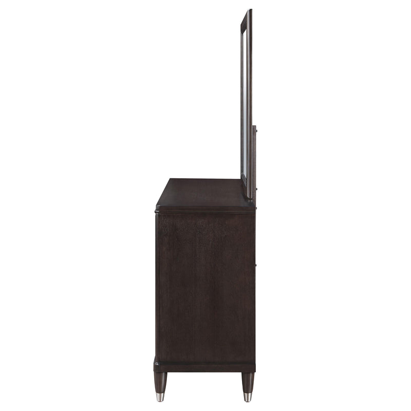 Coaster Furniture Emberlyn 223063M 6-Drawer Dresser with Mirror - Brown IMAGE 4
