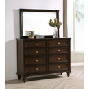 Coaster Furniture Andover 223633M 8-Drawer Dresser and Mirror - Dark Oak IMAGE 9
