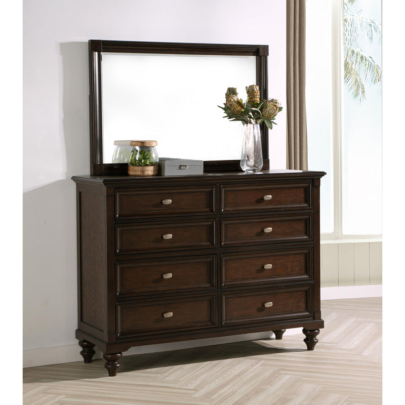 Coaster Furniture Andover 223633M 8-Drawer Dresser and Mirror - Dark Oak IMAGE 9