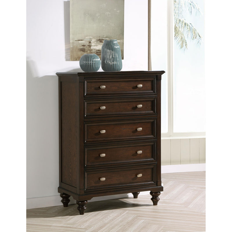Coaster Furniture Andover 223635 5-Drawer Chest of Drawers - Dark Oak IMAGE 9