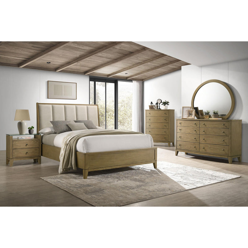  Coaster Furniture Granada 224921KE Upholstered Eastern King Panel Bed - Natural Pine IMAGE 7
