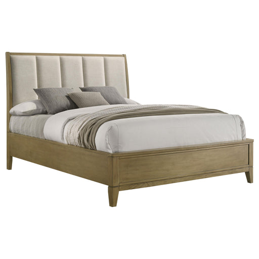  Coaster Furniture Granada 224921KW Upholstered California King Panel Bed - Natural Pine IMAGE 2