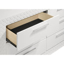  Coaster Furniture Ives 224943M 6-Drawer Dresser and Mirror - White High Gloss IMAGE 11
