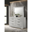  Coaster Furniture Ives 224943M 6-Drawer Dresser and Mirror - White High Gloss IMAGE 9