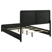  Coaster Furniture Cavelle 223661KE 51-inch Upholstered Eastern King Bed - Black IMAGE 3