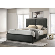  Coaster Furniture Cavelle 223661KE 51-inch Upholstered Eastern King Bed - Black IMAGE 4