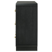  Coaster Furniture Cavelle 223663 6-Drawer Dresser Cabinet - Black IMAGE 4
