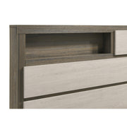  Coaster Furniture Fenwick 224981Q Queen Bed Bookcase Headboard - Grey Oak IMAGE 6