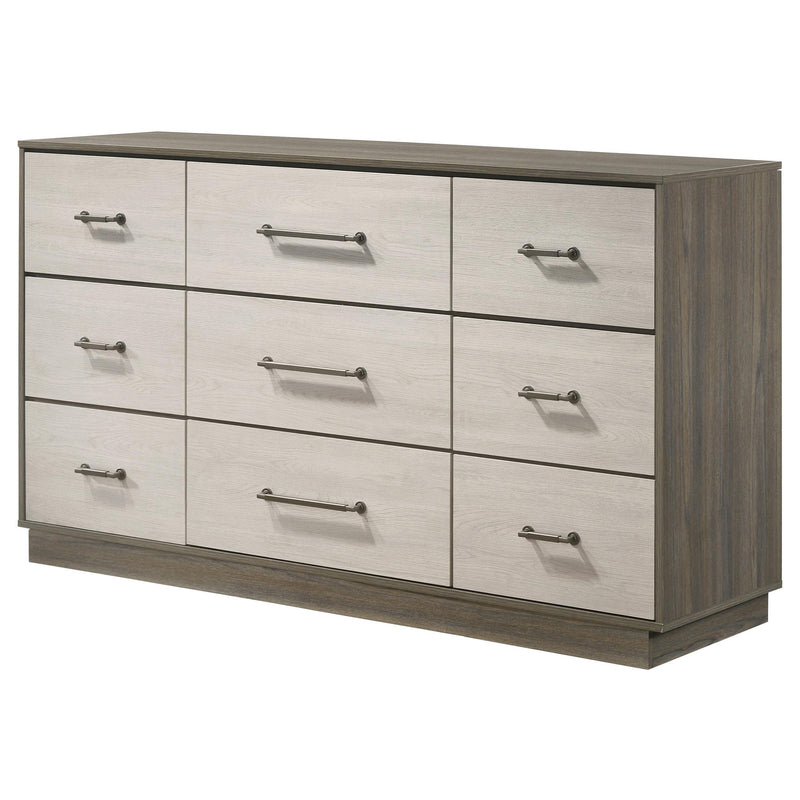  Coaster Furniture Fenwick 224983 9-Drawer Dresser - Grey Oak IMAGE 3